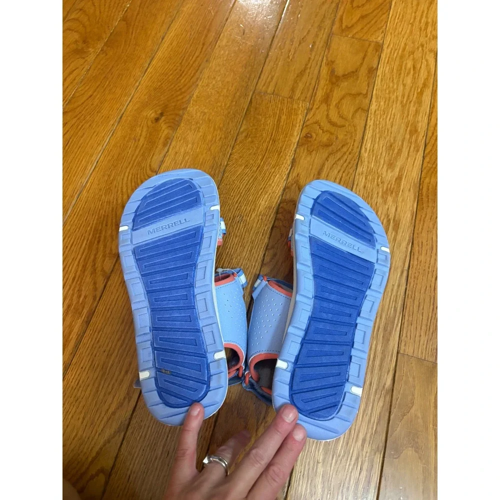 NWOT Merrell Panther Kids Blue Coral Sport Sandals MK167540 Size 6M W 7.5